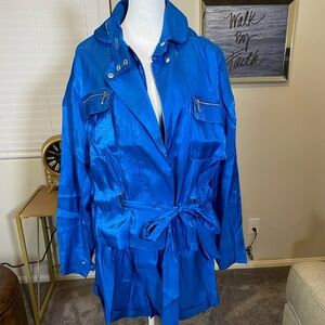 Bebe Silky Anorak Jacket + Matching Shorts Set – Jacket L / Shorts 14 – NWT